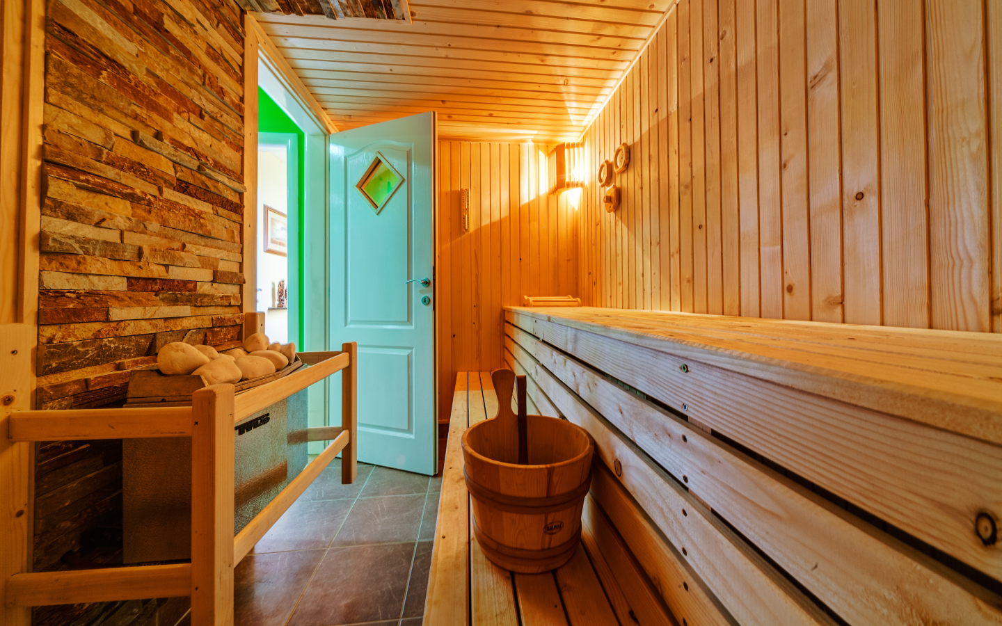 finnische Sauna im Haus